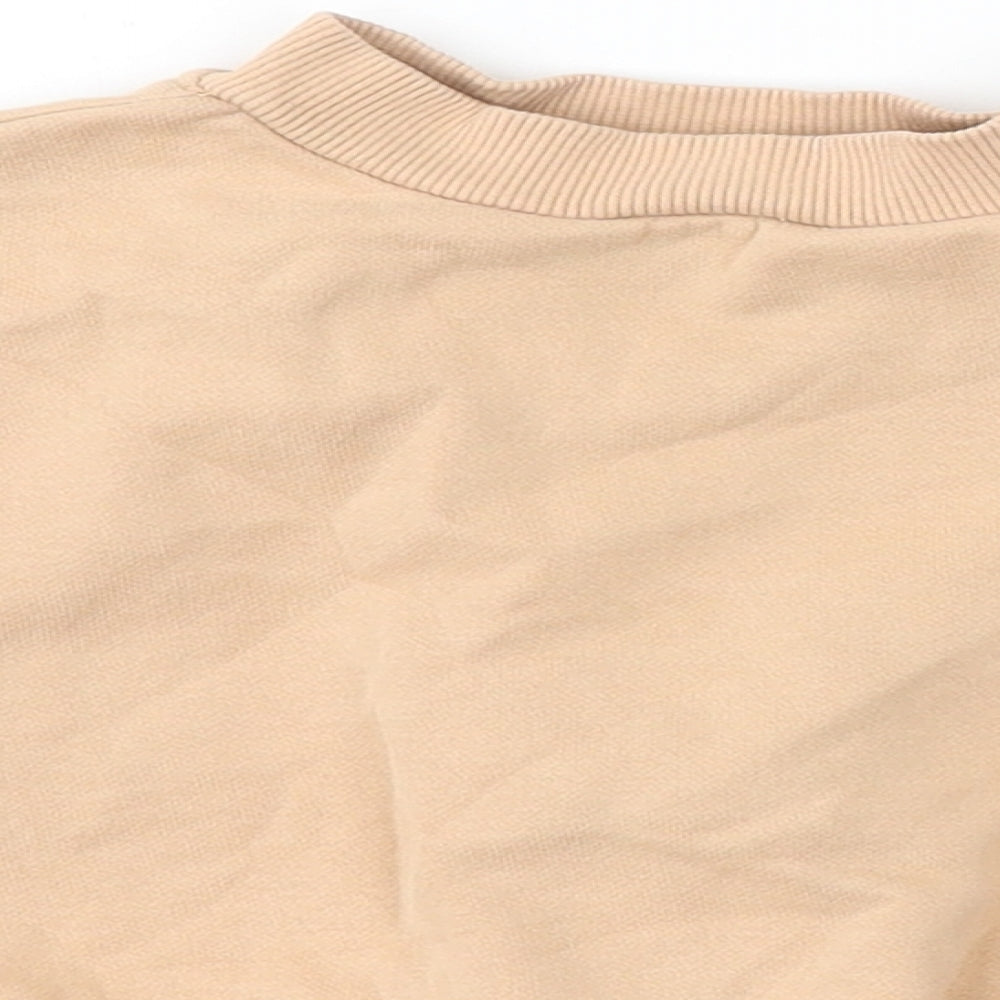 Nutmeg Girls Beige  Cotton Pullover Sweatshirt Size 4-5 Years   - Stars