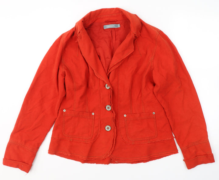 Sandwich Womens Red Jacket Coat Size 12 Button