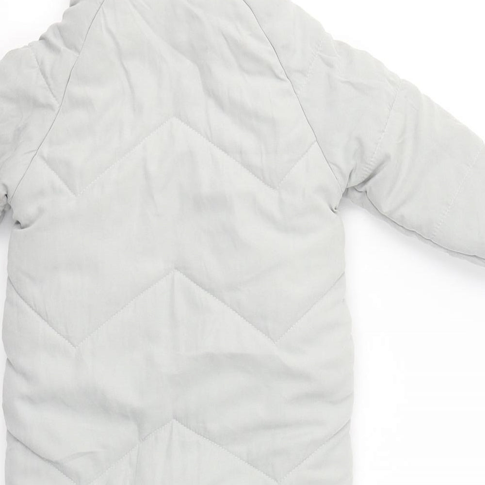 TU Baby Grey   3-in-1 Jacket Snowsuit Size 3-6 Months   Zip