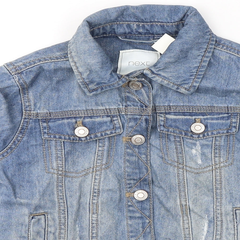 NEXT Girls Blue   Jacket  Size 9 Years   - denim jacket