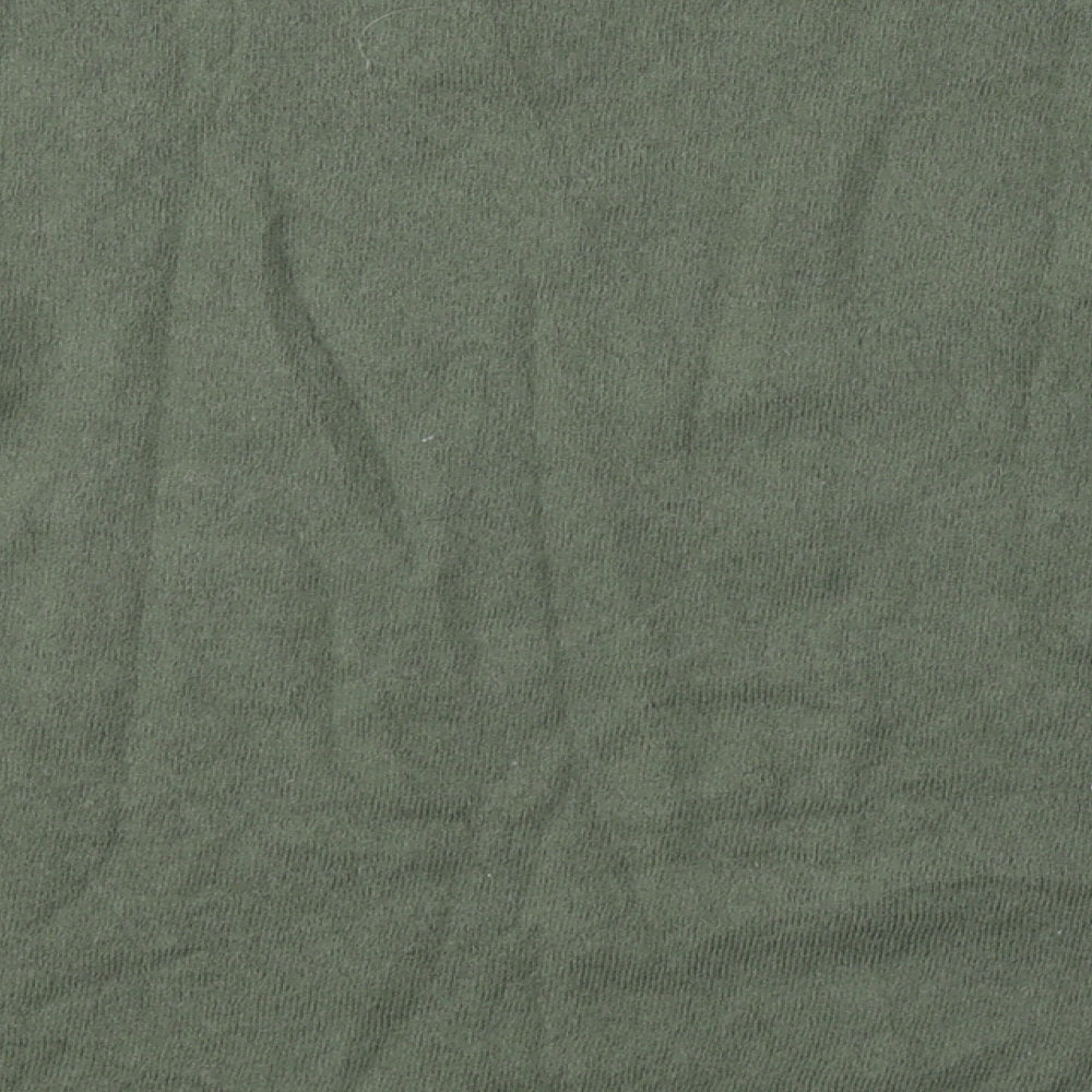 White Stuff Womens Green Round Neck  Viscose Pullover Jumper Size 18