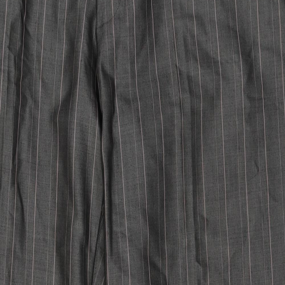 REMUS Mens Grey  Wool Trousers  Size 33 in L31 in Regular Button
