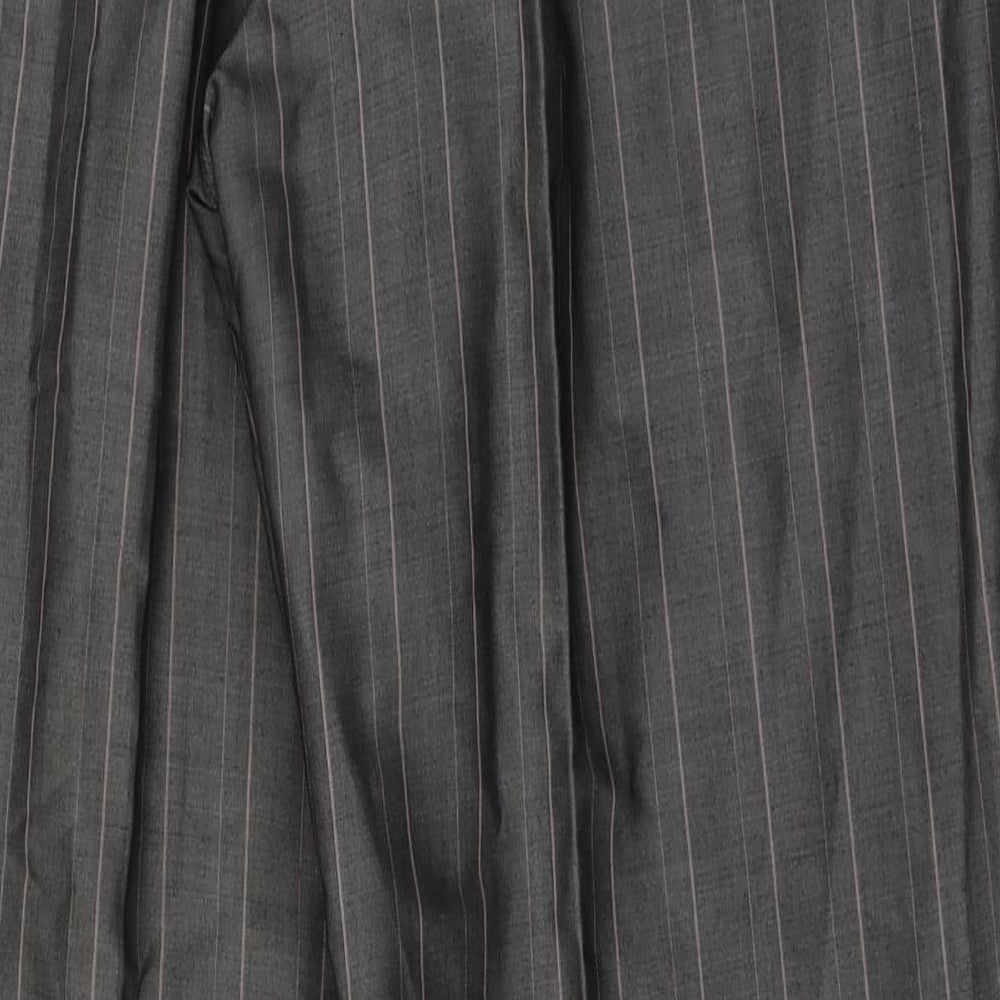 REMUS Mens Grey  Wool Trousers  Size 33 in L31 in Regular Button