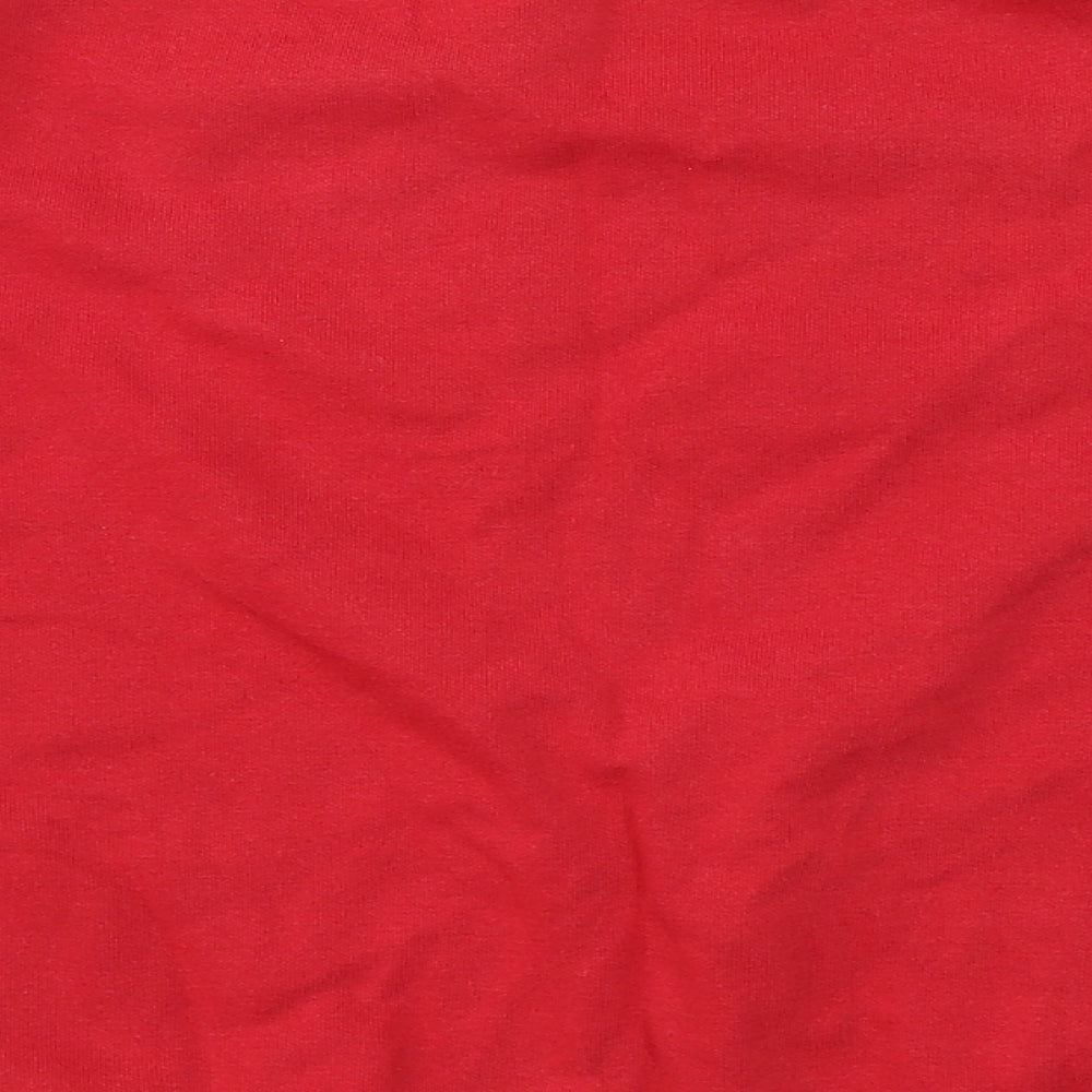 George Boys Red  Cotton Pullover Sweatshirt Size 10-11 Years