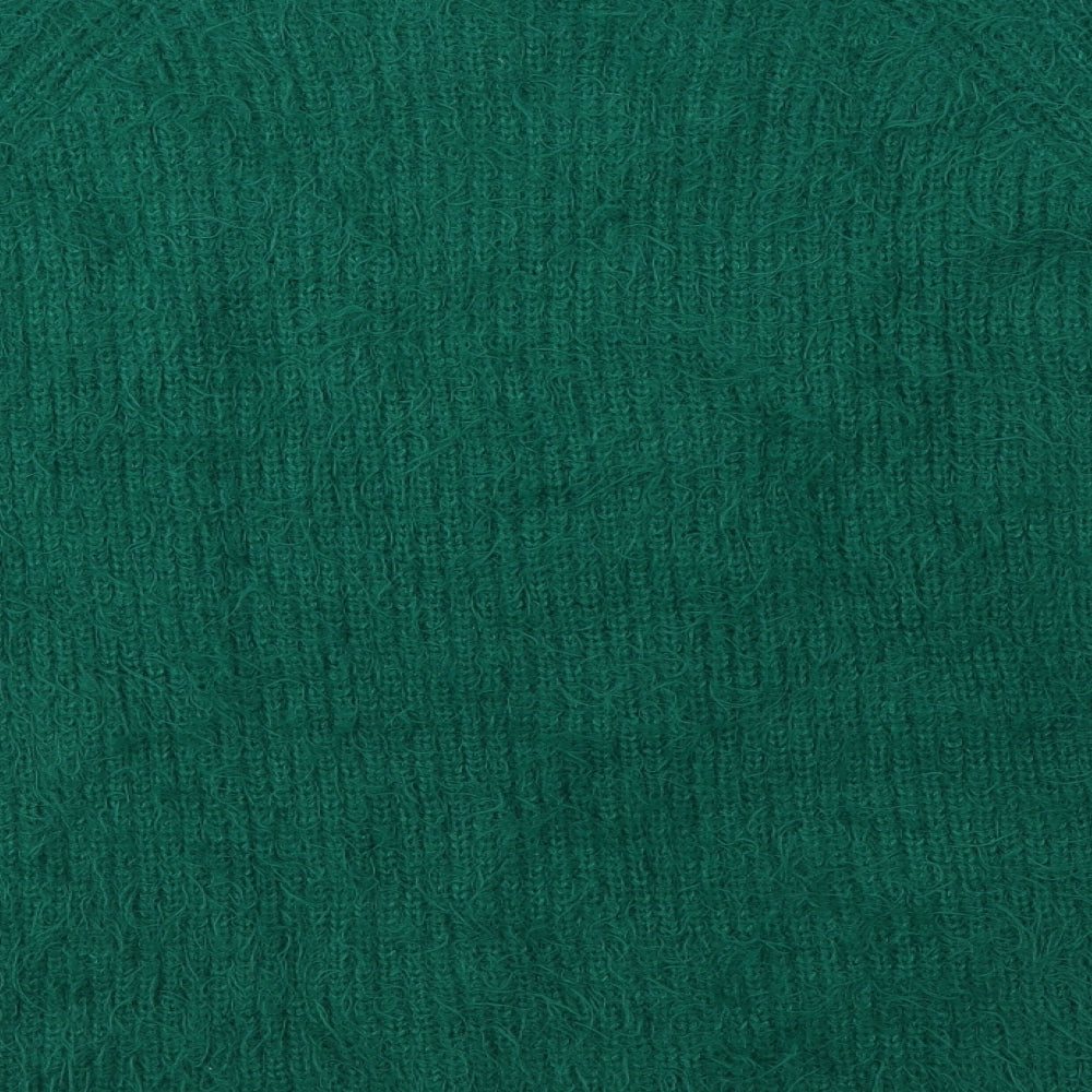 Primark Womens Green Round Neck  Acrylic Pullover Jumper Size XL