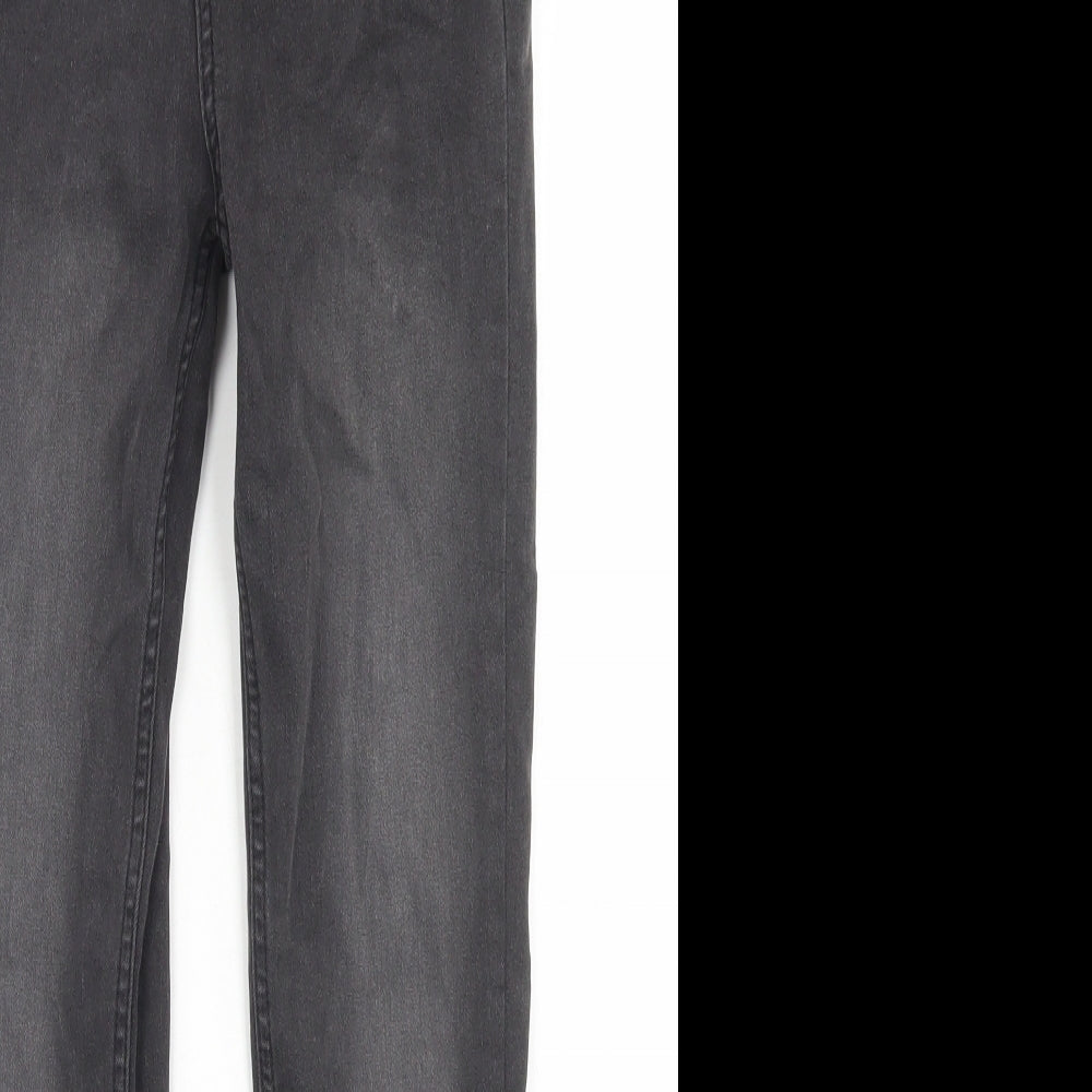 Primark Boys Black  Cotton Skinny Jeans Size 10-11 Years  Regular Button