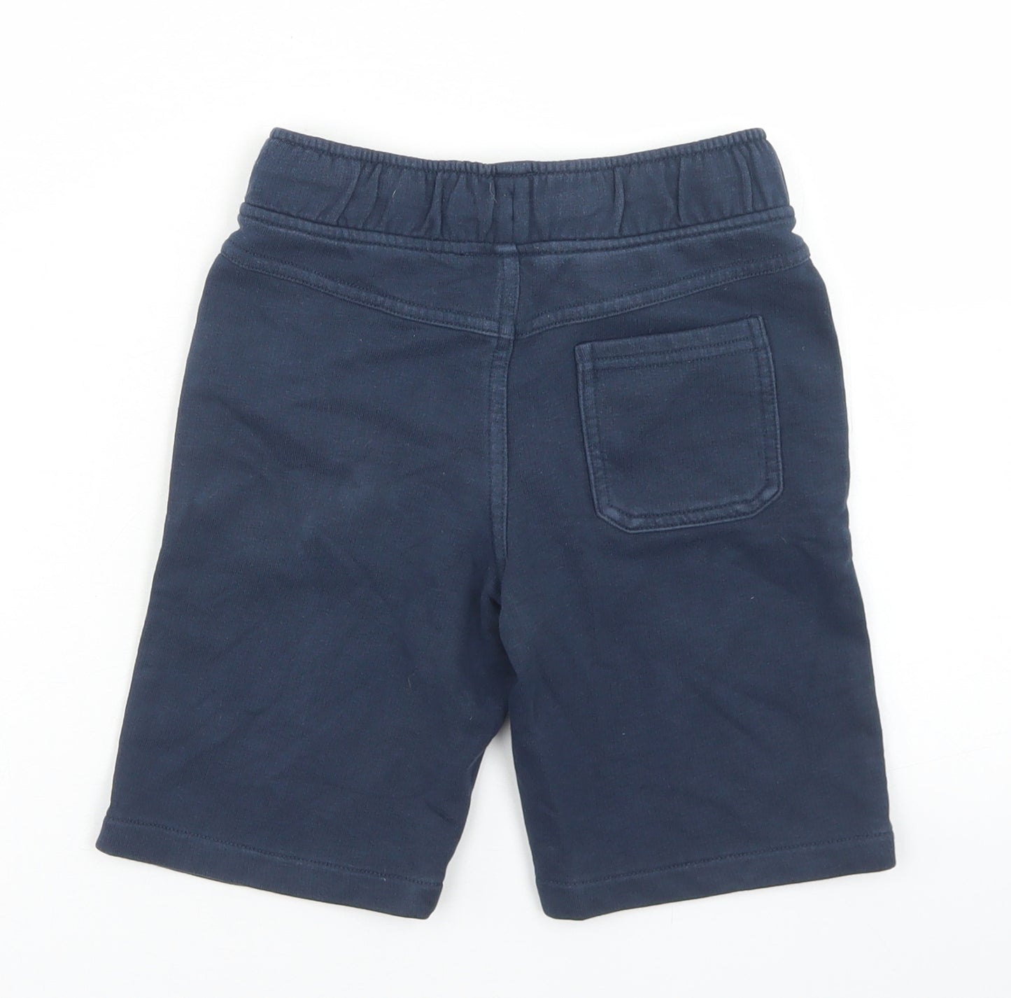 Marks and Spencer Boys Blue  Cotton Sweat Shorts Size 5-6 Years  Regular Drawstring