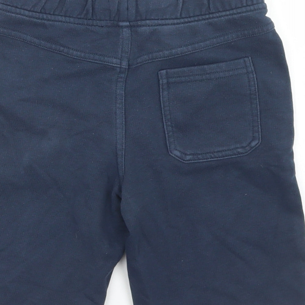Marks and Spencer Boys Blue  Cotton Sweat Shorts Size 5-6 Years  Regular Drawstring