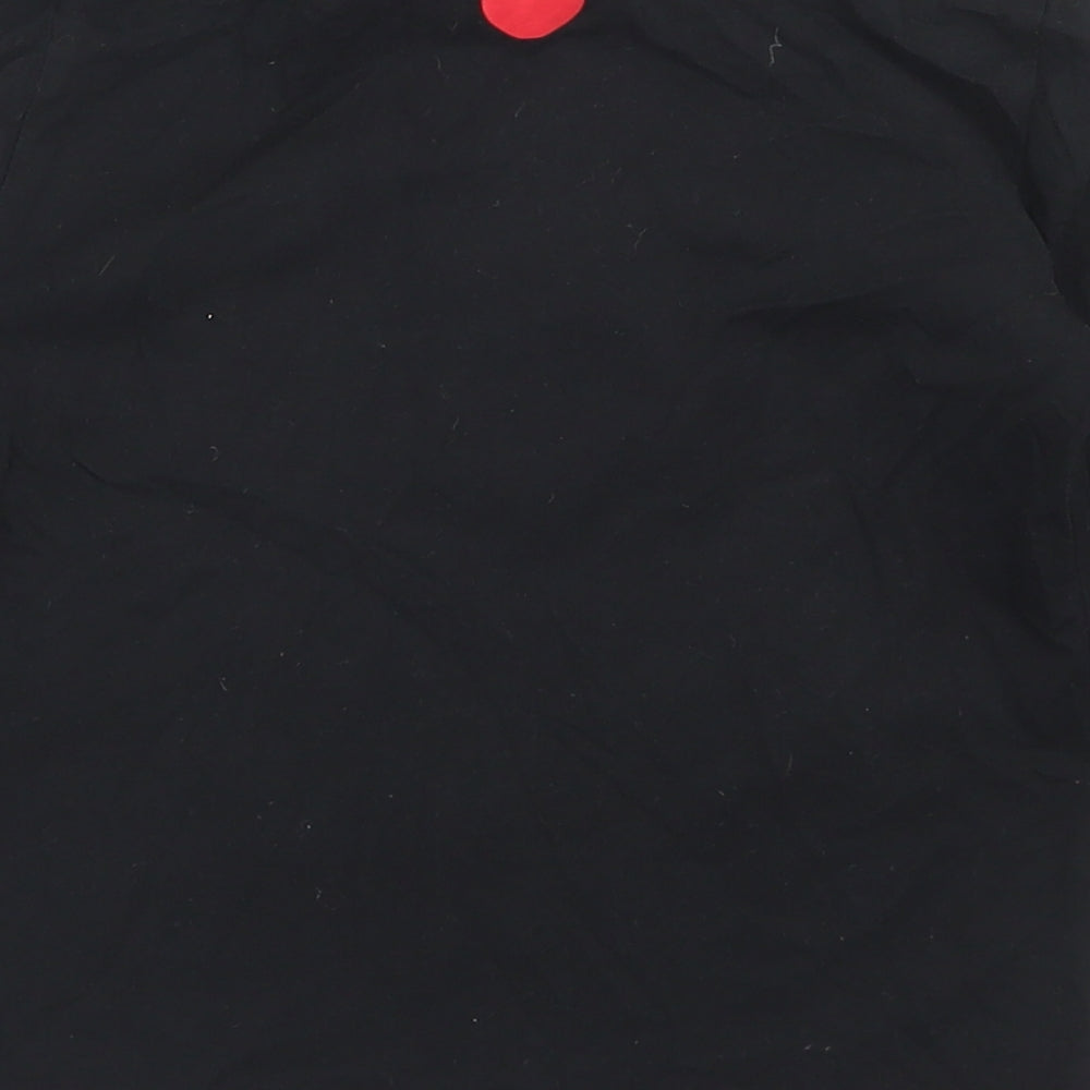 Primark Boys Black  Cotton Basic T-Shirt Size 5 Years Crew Neck  - Mickey Mouse