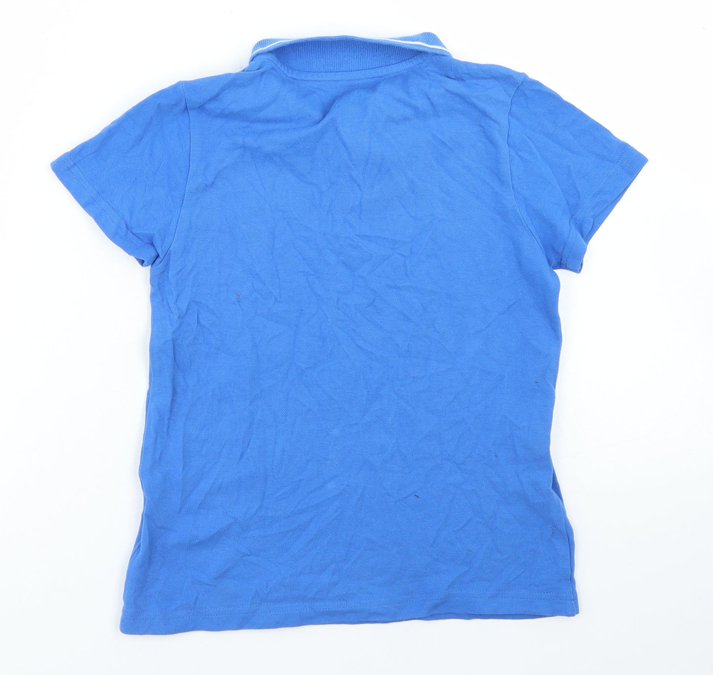 F&F Boys Blue  Cotton Basic Polo Size 6-7 Years Collared  - Dinosaur