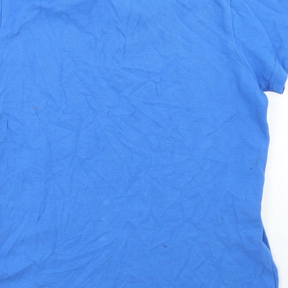 F&F Boys Blue  Cotton Basic Polo Size 6-7 Years Collared  - Dinosaur