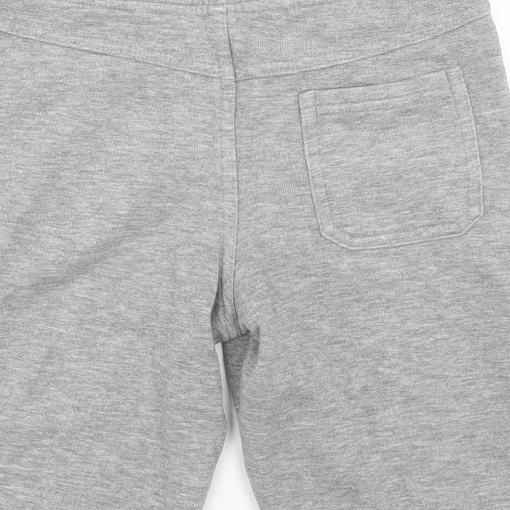 Marks and Spencer Boys Grey  Cotton Sweat Shorts Size 5-6 Years  Regular Drawstring