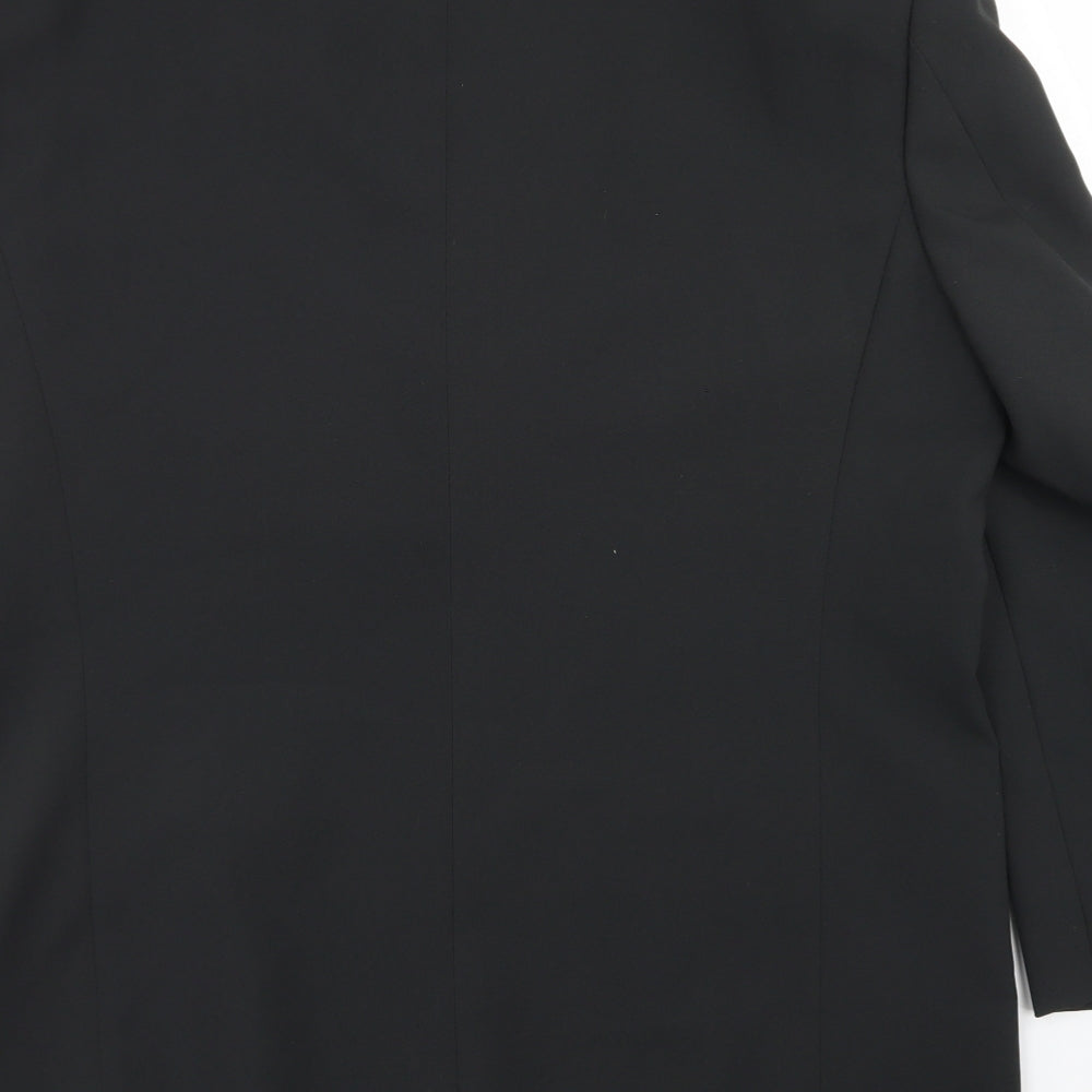 UrbanSpirit Mens Black  Polyester Jacket Blazer Size 42