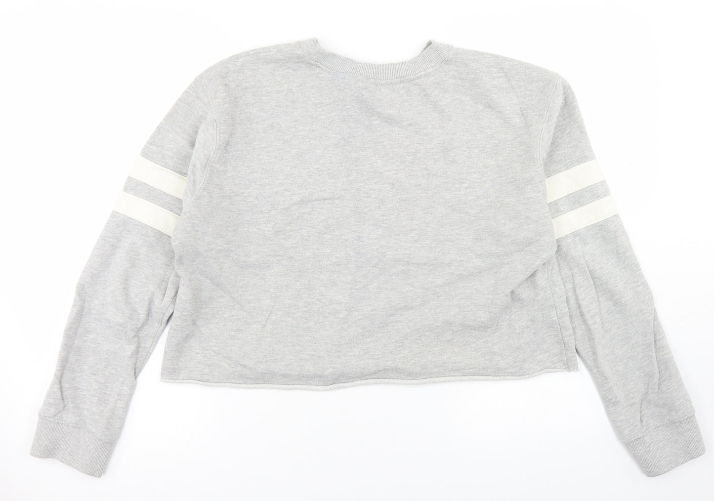 Miss Sefridge Womens Grey  Cotton Pullover Sweatshirt Size 14   - Cropped