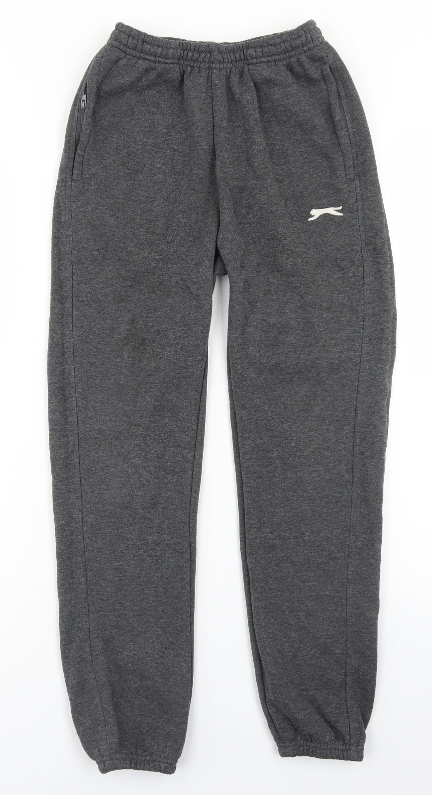 Slazenger Boys Grey  Polyester Jogger Trousers Size 11-12 Years  Regular Drawstring
