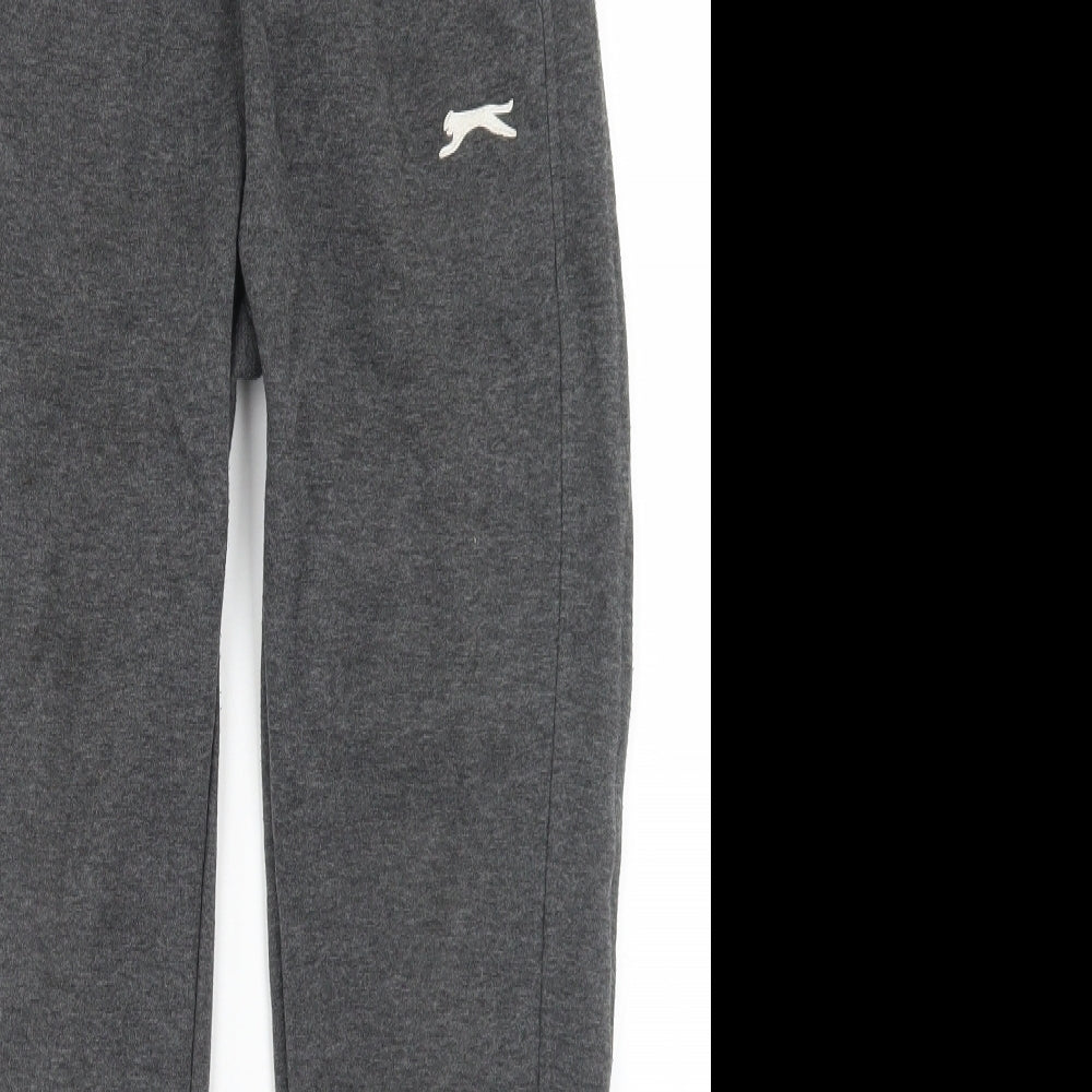 Slazenger Boys Grey  Polyester Jogger Trousers Size 11-12 Years  Regular Drawstring