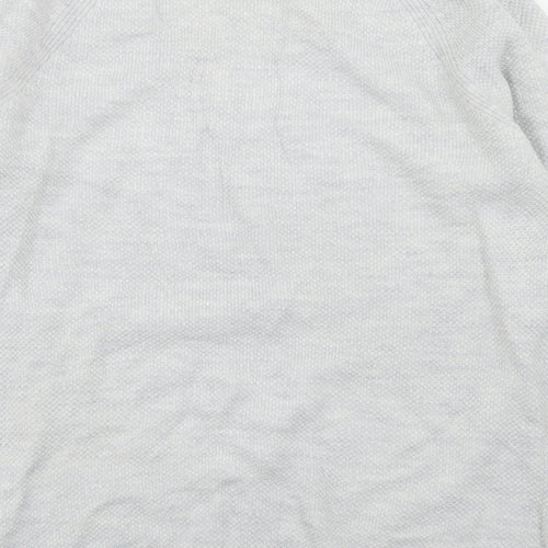 Gap Mens Grey V-Neck  Cotton Pullover Jumper Size M
