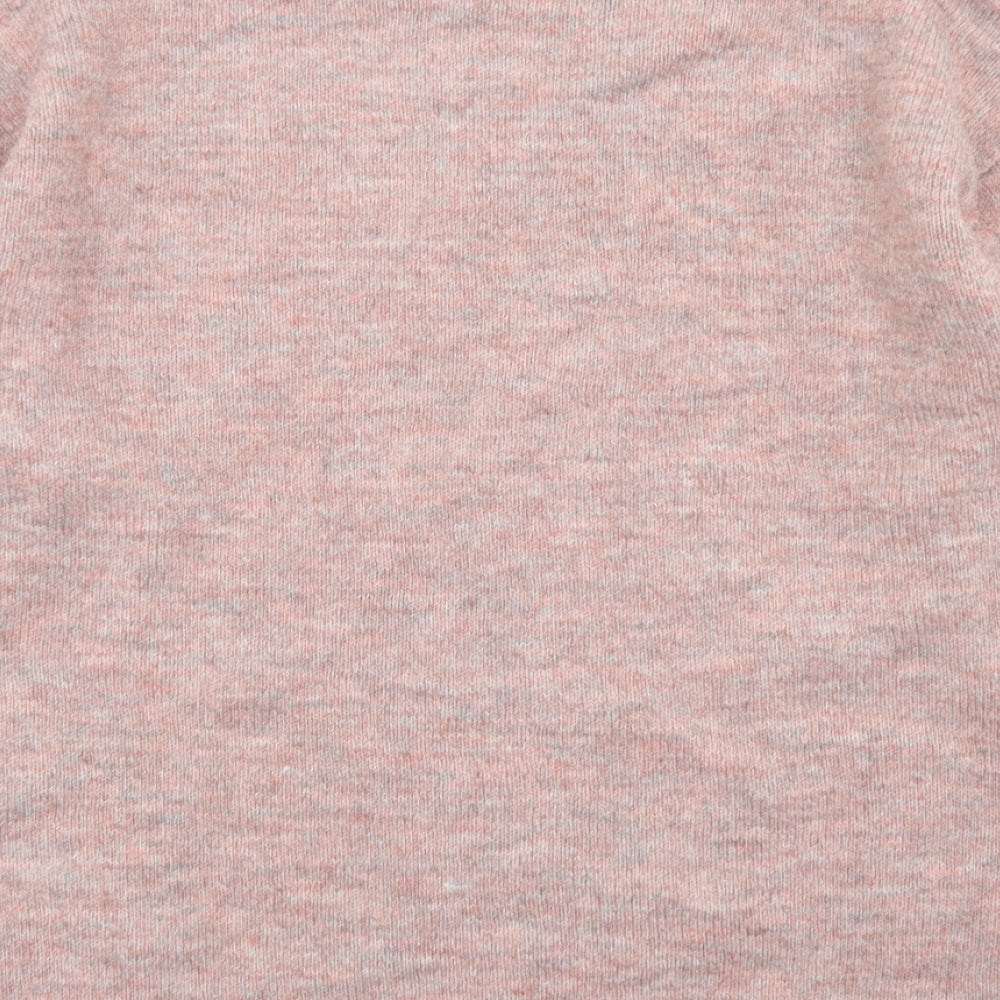 George Womens Pink Round Neck  Acrylic Pullover Jumper Size 12