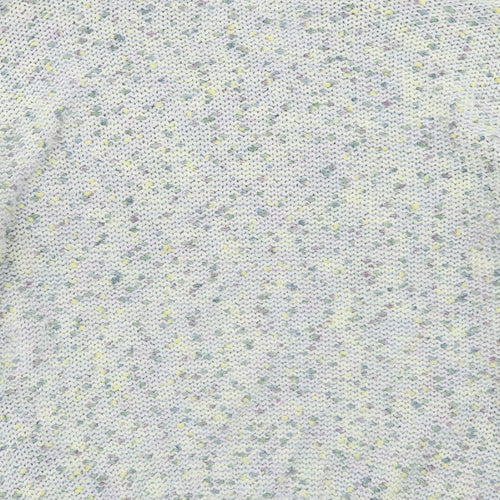 F&F Womens Blue Round Neck  Polyester Pullover Jumper Size 10