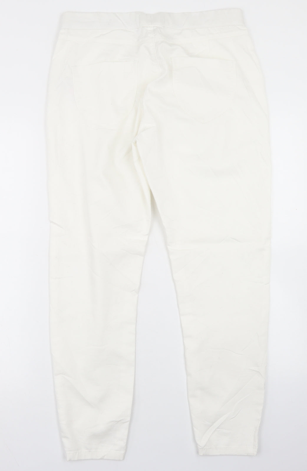 Dorothy Perkins Womens White  Cotton Jegging Jeans Size 12 L27 in Regular