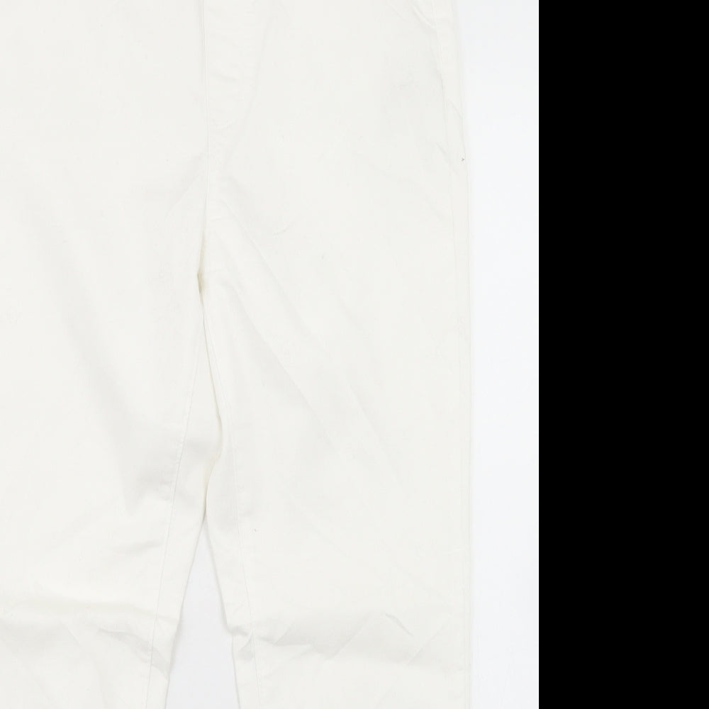 Dorothy Perkins Womens White  Cotton Jegging Jeans Size 12 L27 in Regular