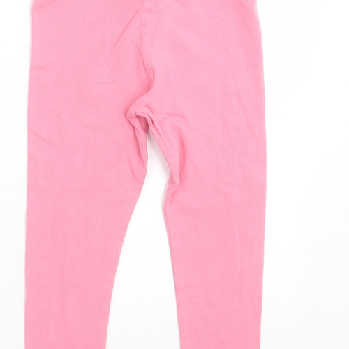 F&F Girls Pink  Cotton Capri Trousers Size 2-3 Years  Regular Pullover