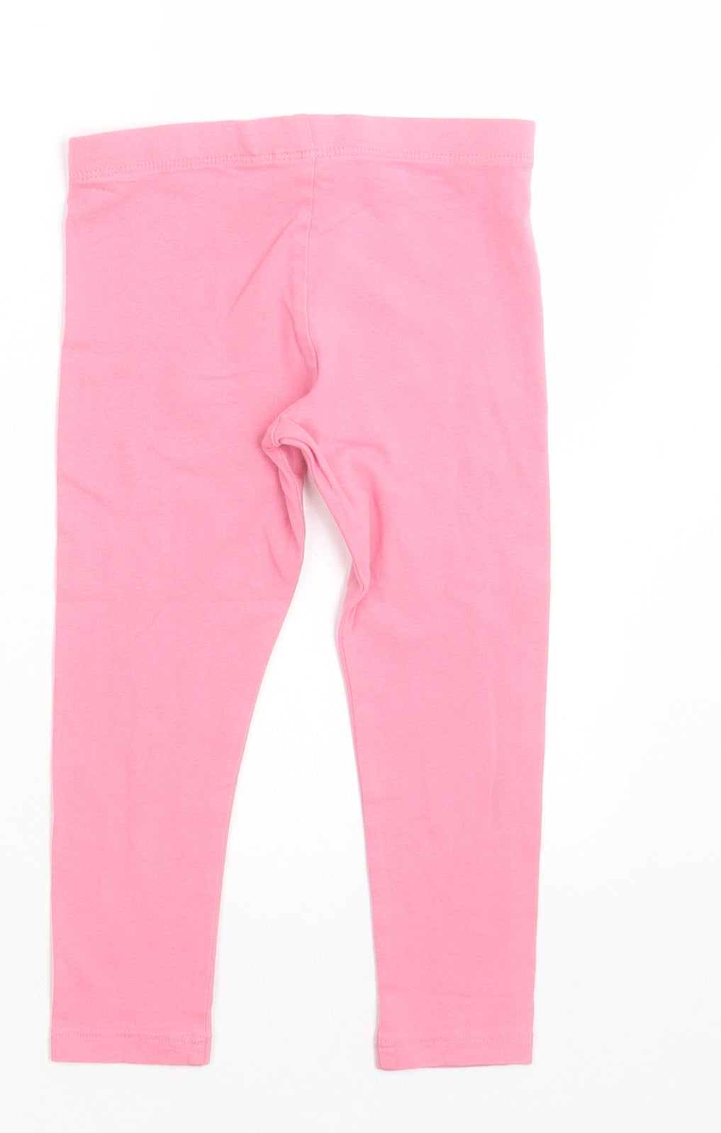 F&F Girls Pink  Cotton Capri Trousers Size 2-3 Years  Regular Pullover