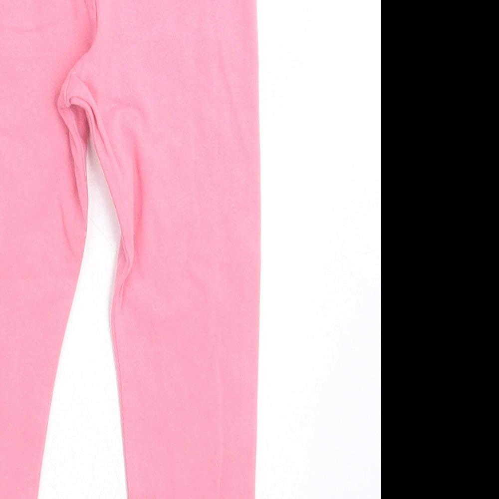 F&F Girls Pink  Cotton Capri Trousers Size 2-3 Years  Regular Pullover