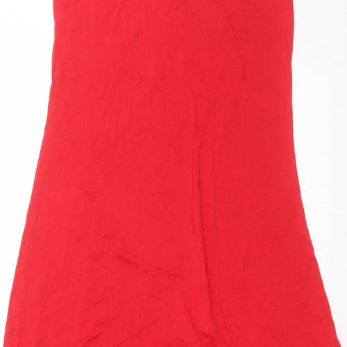 Chemistry Womens Red  Viscose Tunic Tank Size L Scoop Neck
