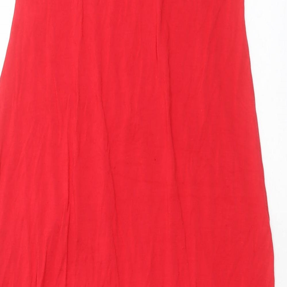 Chemistry Womens Red  Viscose Tunic Tank Size L Scoop Neck
