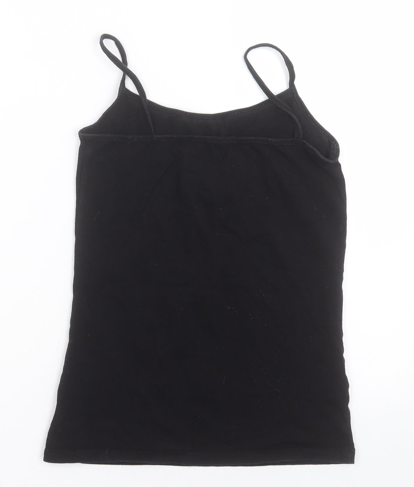 Atmosphere Womens Black  Cotton Basic Tank Size 10 Scoop Neck