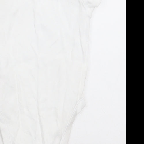 F&F Baby White  Cotton Babygrow One-Piece Size 9-12 Months  Button