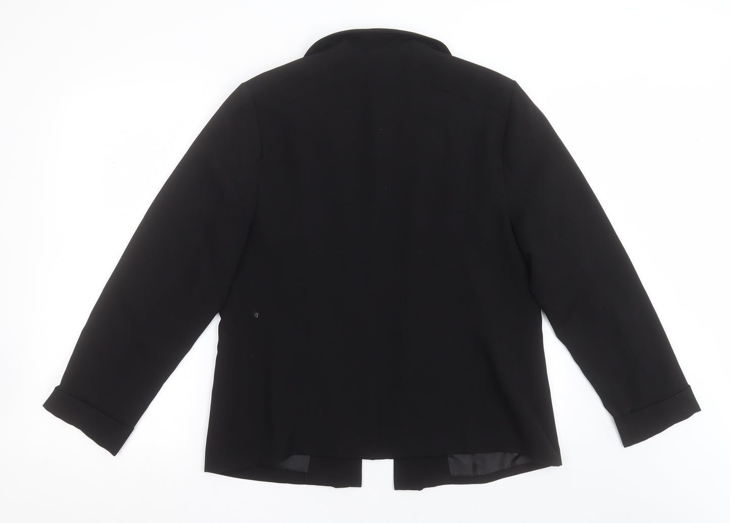 Preworn Womens Black   Jacket Blazer Size 16