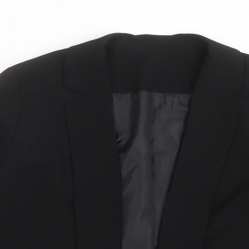 Preworn Womens Black   Jacket Blazer Size 16