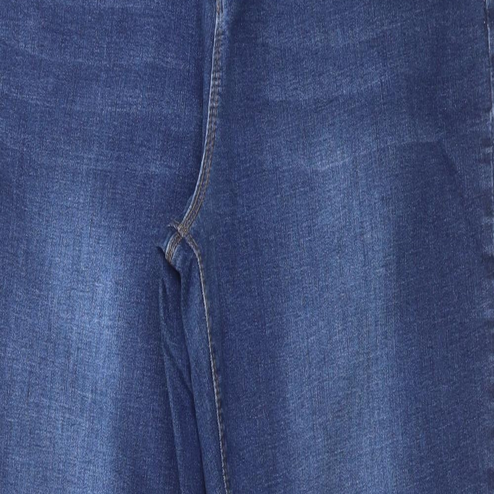 George Womens Blue  Cotton Flared Jeans Size 18 L31 in Regular Button