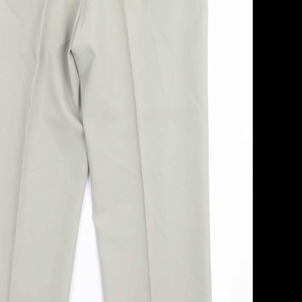 Farah Mens Green  Polyester Trousers  Size 34 L29 in Regular Button
