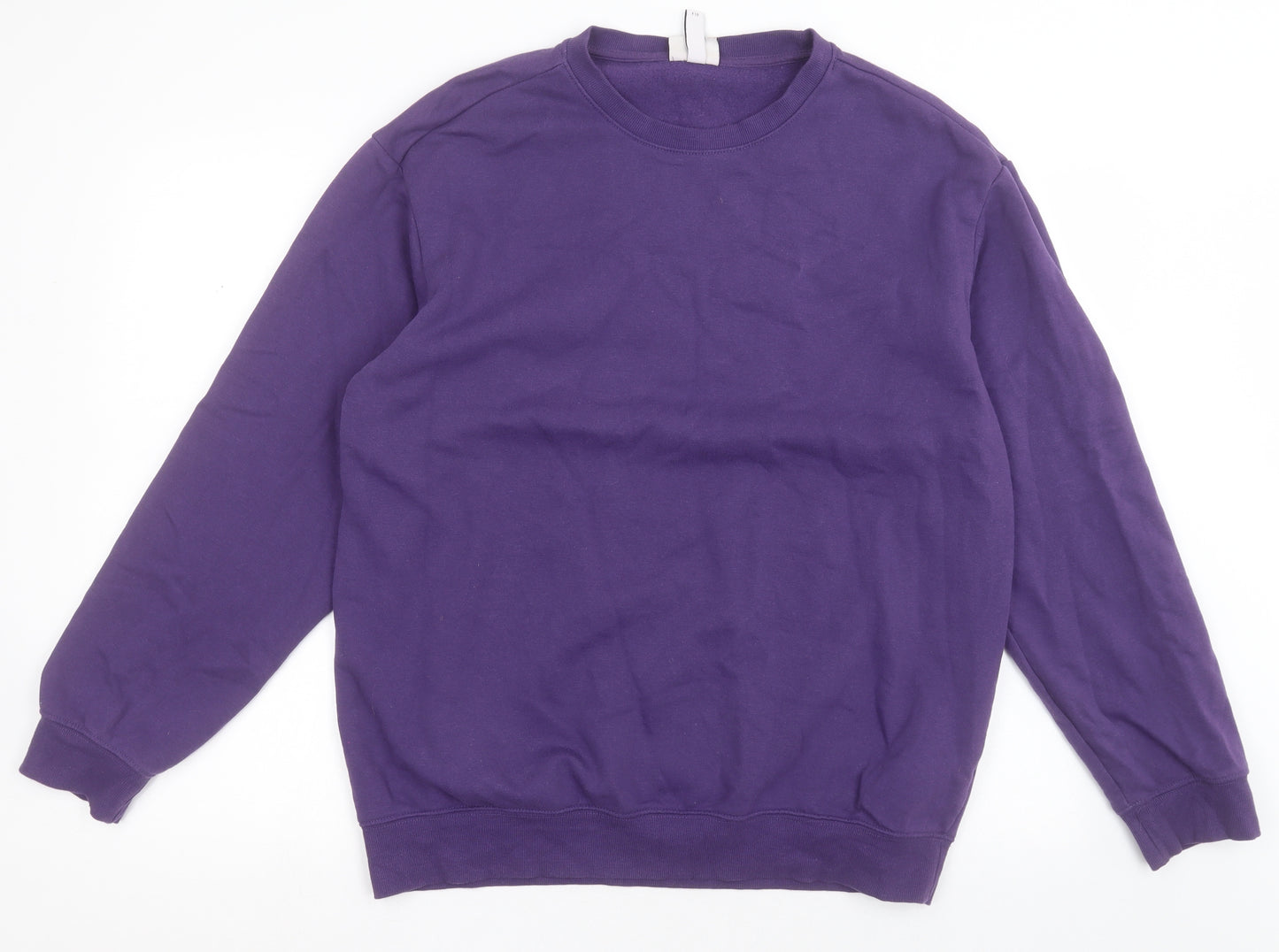 H&M Womens Purple  Cotton Pullover Sweatshirt Size M  Pullover