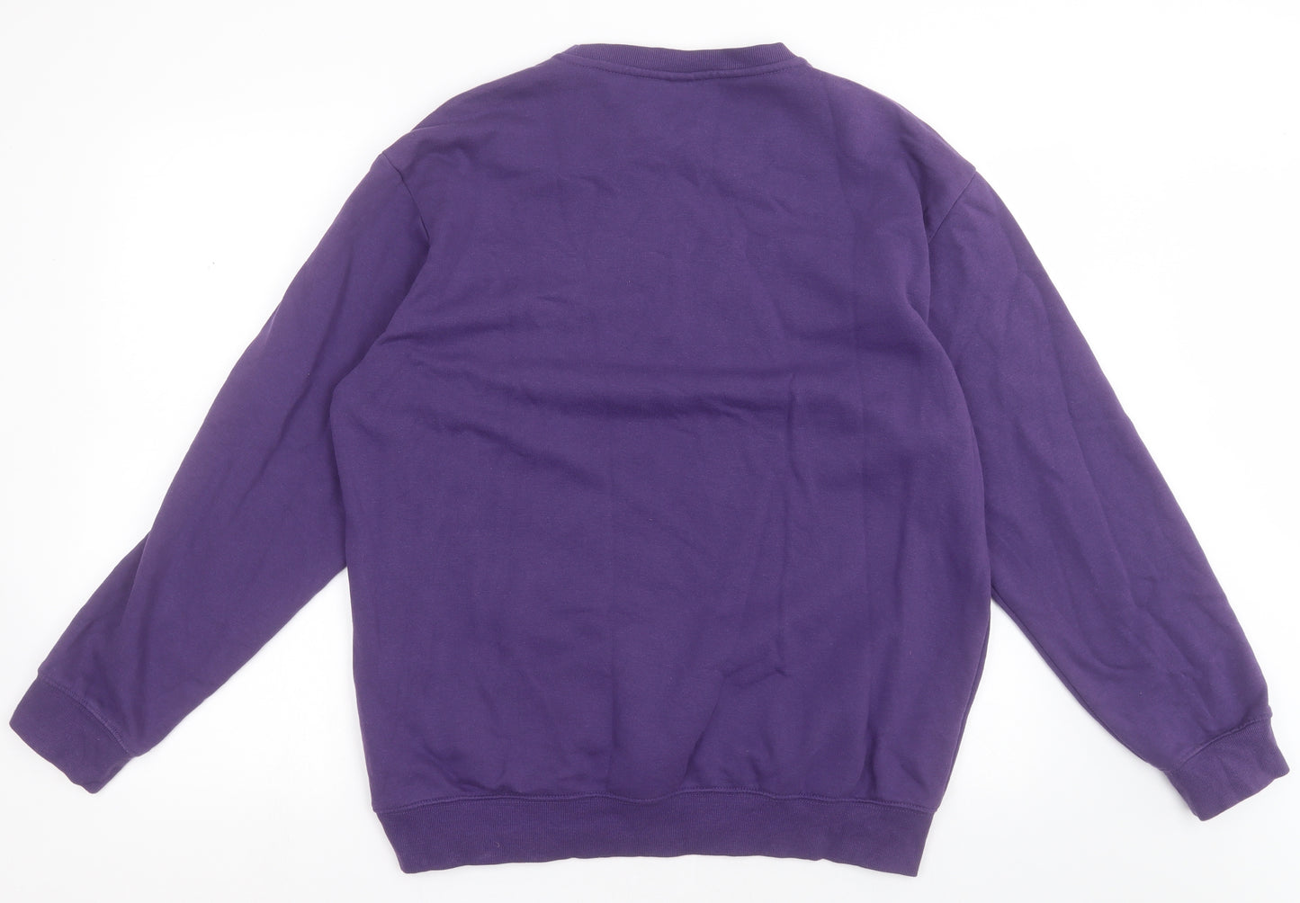 H&M Womens Purple  Cotton Pullover Sweatshirt Size M  Pullover