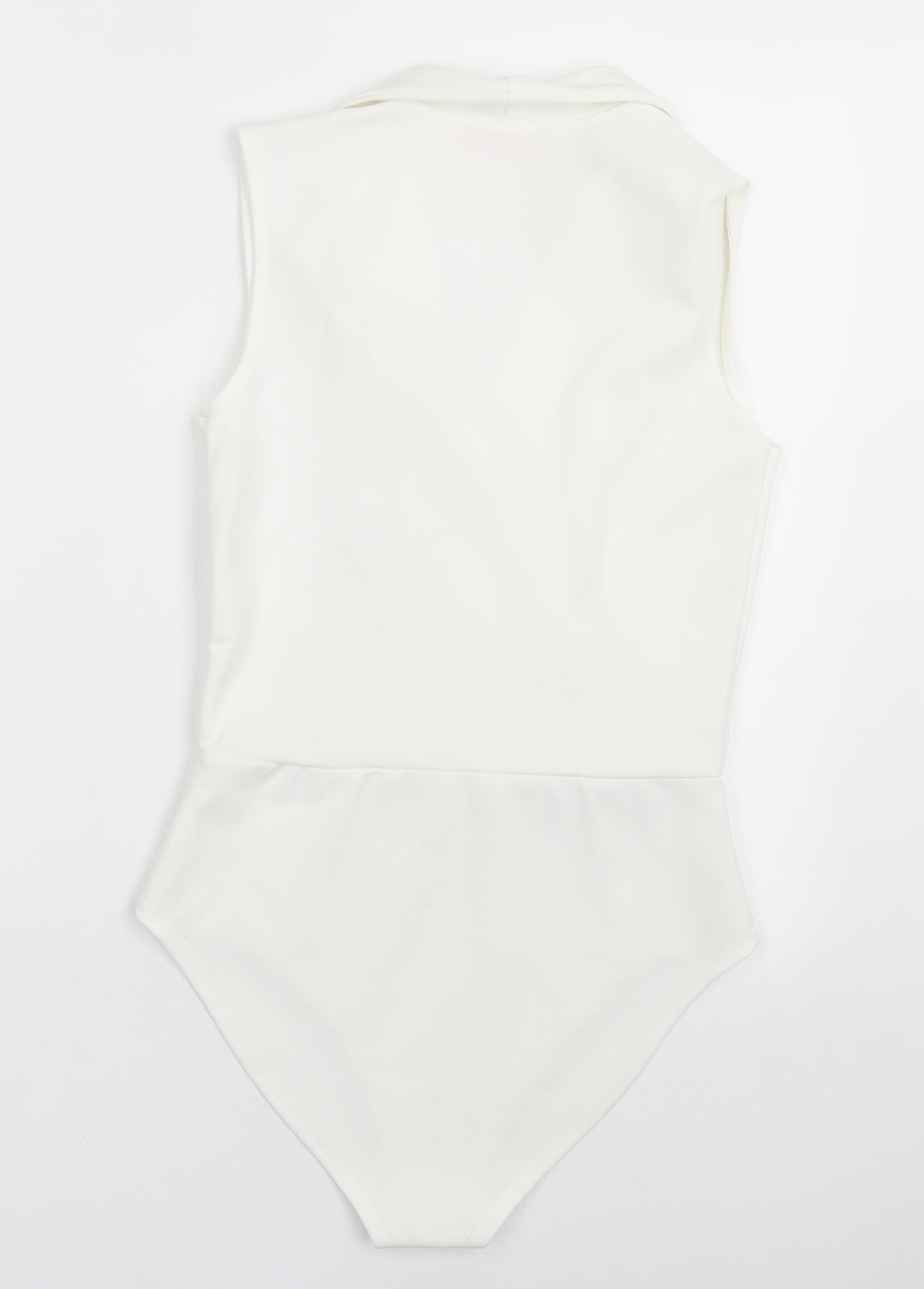 Pink Boutique Womens White  Polyester Bodysuit One-Piece Size 8  Pullover