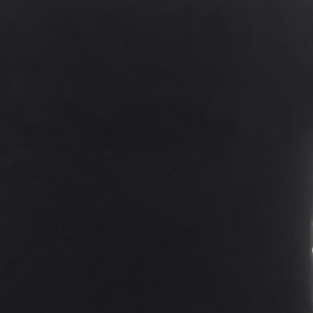 sweewe Womens Black  Cotton Basic T-Shirt Size S Crew Neck - Star