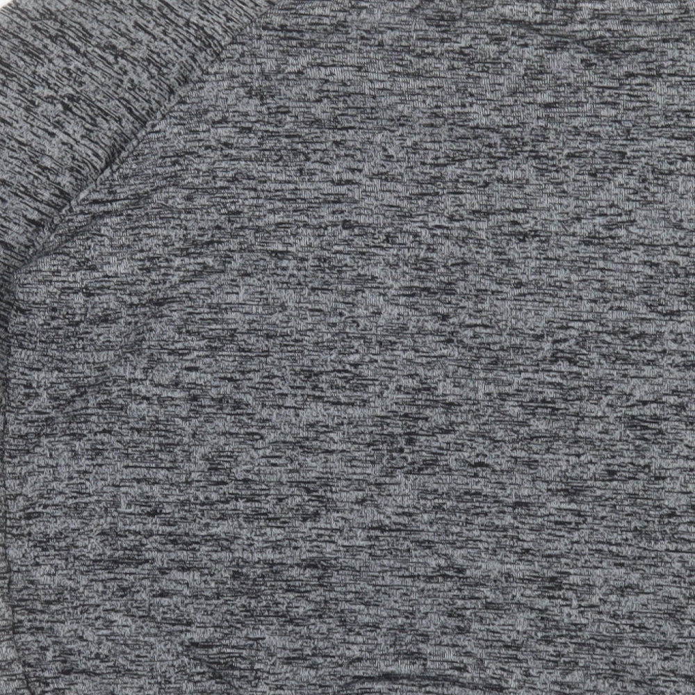 Quiz Womens Grey Crew Neck  Viscose Pullover Jumper Size S
