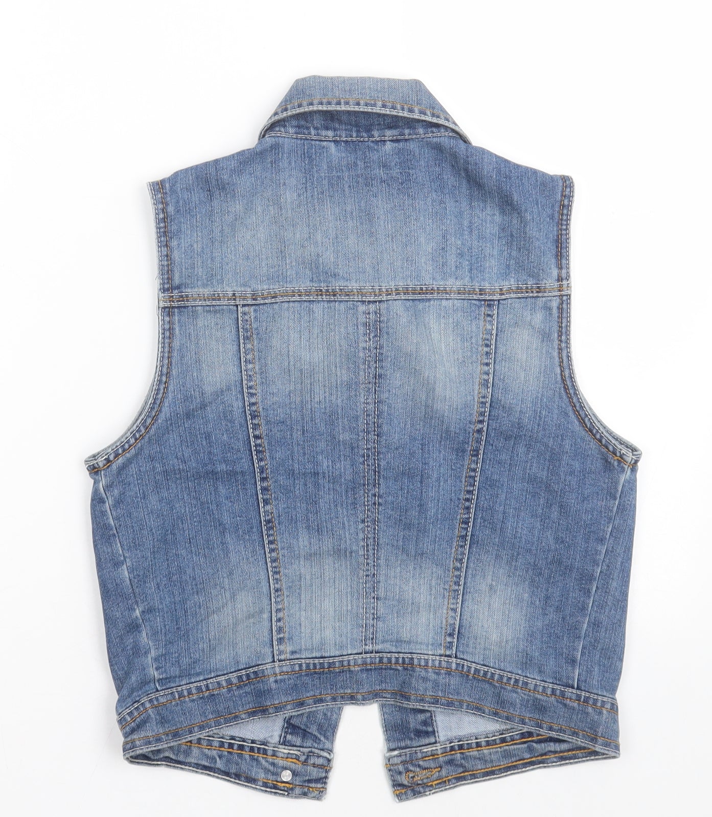 New Look Womens Blue   Gilet Jacket Size 8  Button