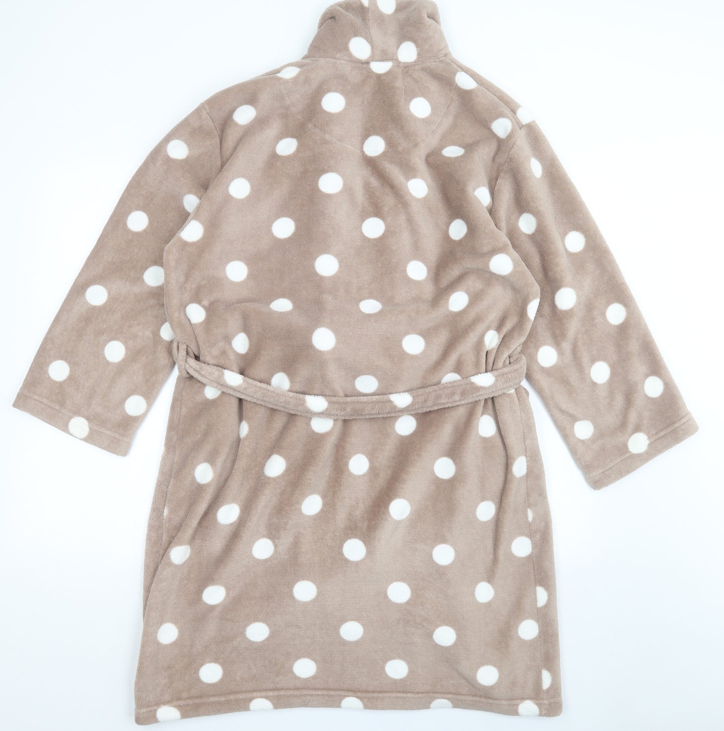 TU Womens Brown Polka Dot Polyester Cami Gown Size M  Tie