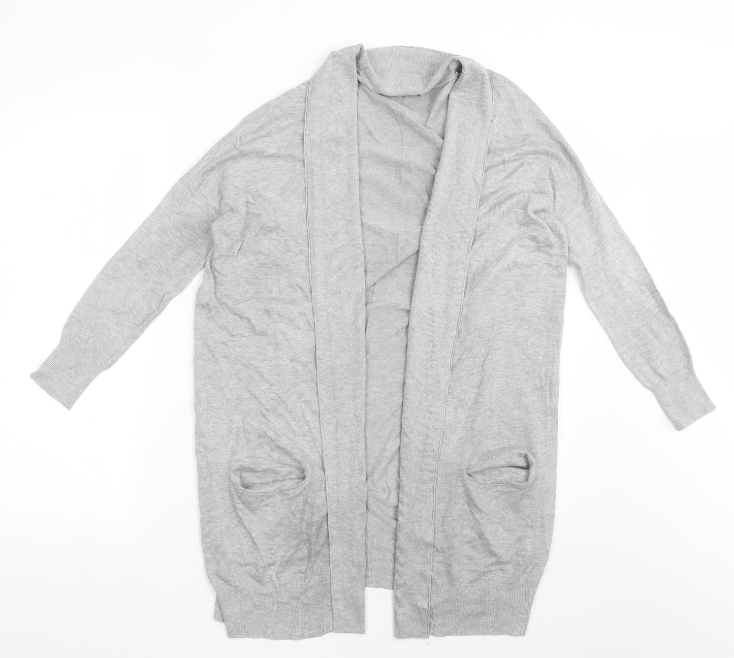 Atmosphere Womens Grey V-Neck  Viscose Cardigan Jumper Size 6