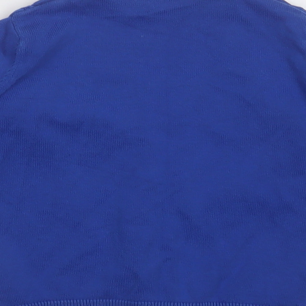 George Girls Blue V-Neck  Cotton Cardigan Jumper Size 4-5 Years  Button - School Wear