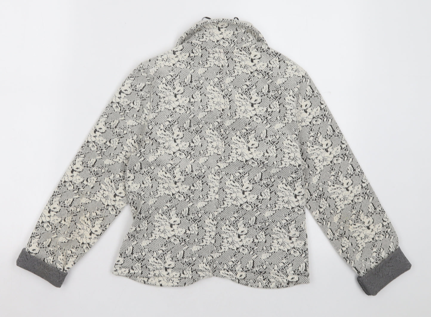 George Girls White Floral  Jacket Blazer Size 10-11 Years  Pullover