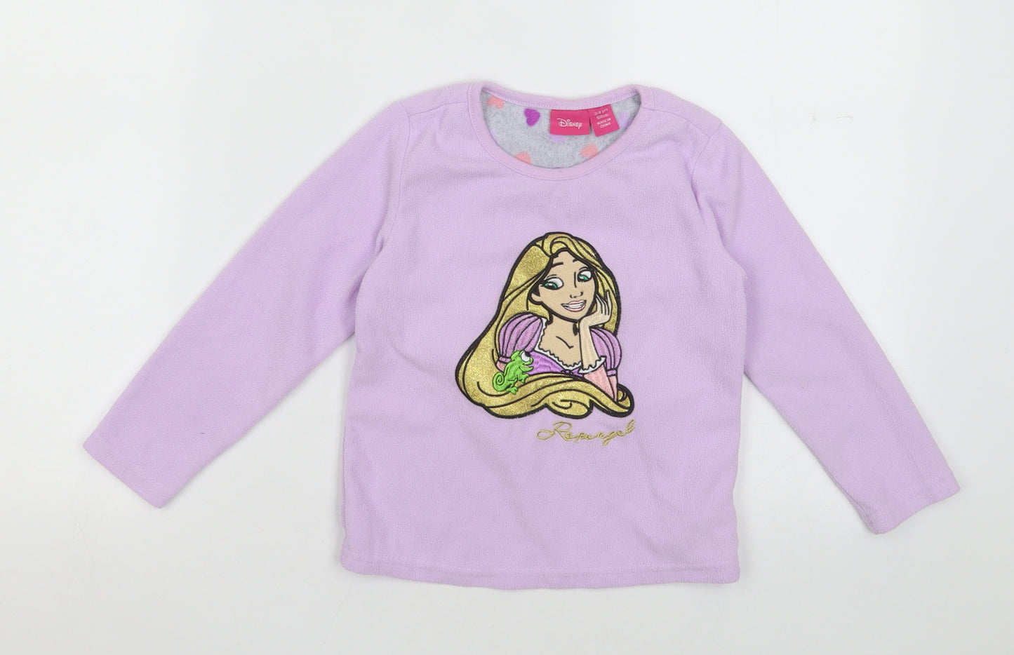 Primark Girls Pink  Polyester Cami Pyjama Top Size 3-4 Years  Pullover - Rapunzel