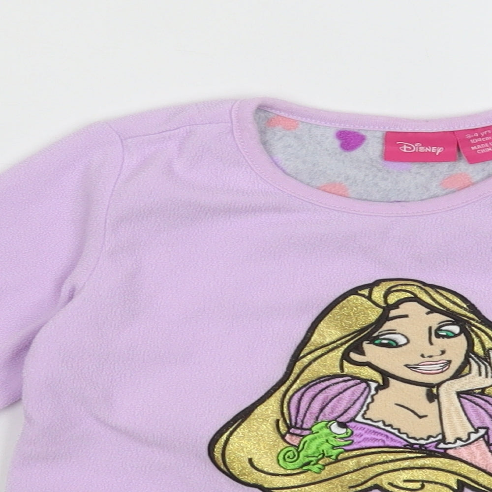 Primark Girls Pink  Polyester Cami Pyjama Top Size 3-4 Years  Pullover - Rapunzel