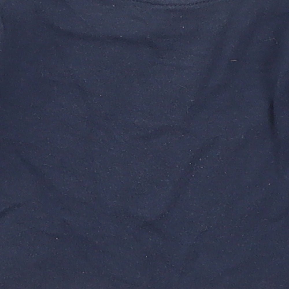 George Boys Blue  Cotton Basic T-Shirt Size 0-3 Months Crew Neck Pullover