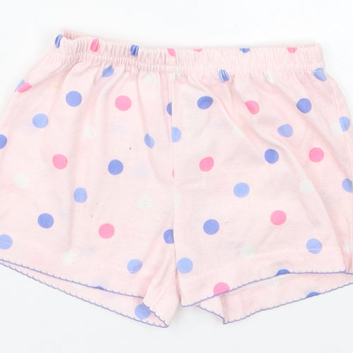 Carters Girls Pink Polka Dot Polyester Cropped Trousers Size 12 Months   - Sleep Shorts
